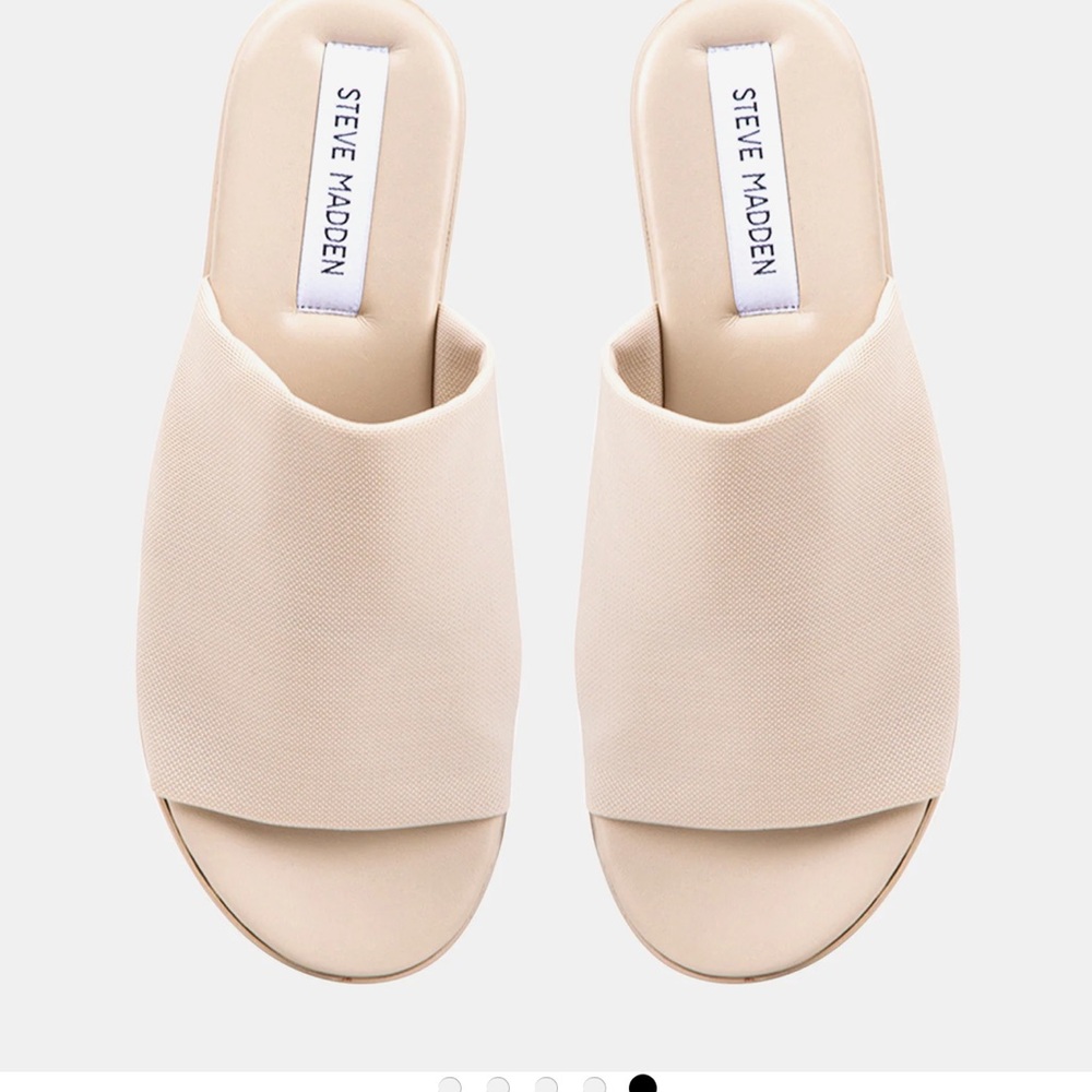 Steve Madden Women's Beige Mules Slinky Natural